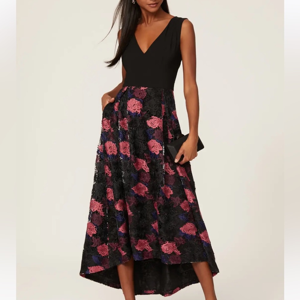 Hutch Lace Plunge Gown, Size 0